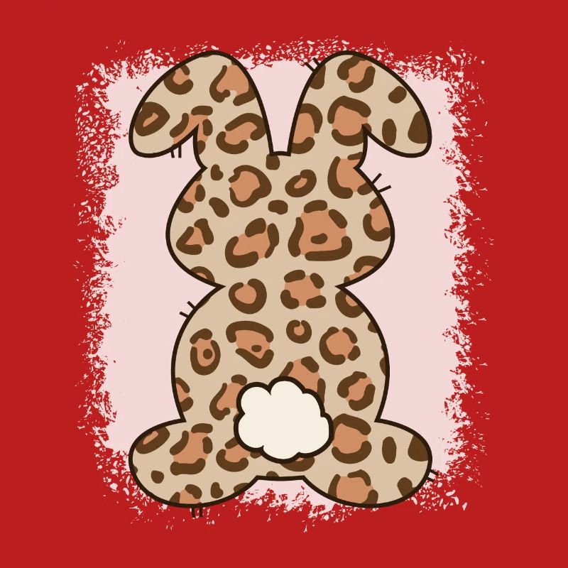 Leopard Print Bleached Easter