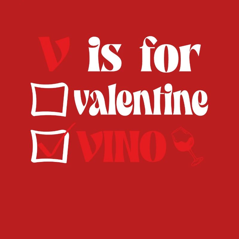 V pour le vin de Saint-Valentin