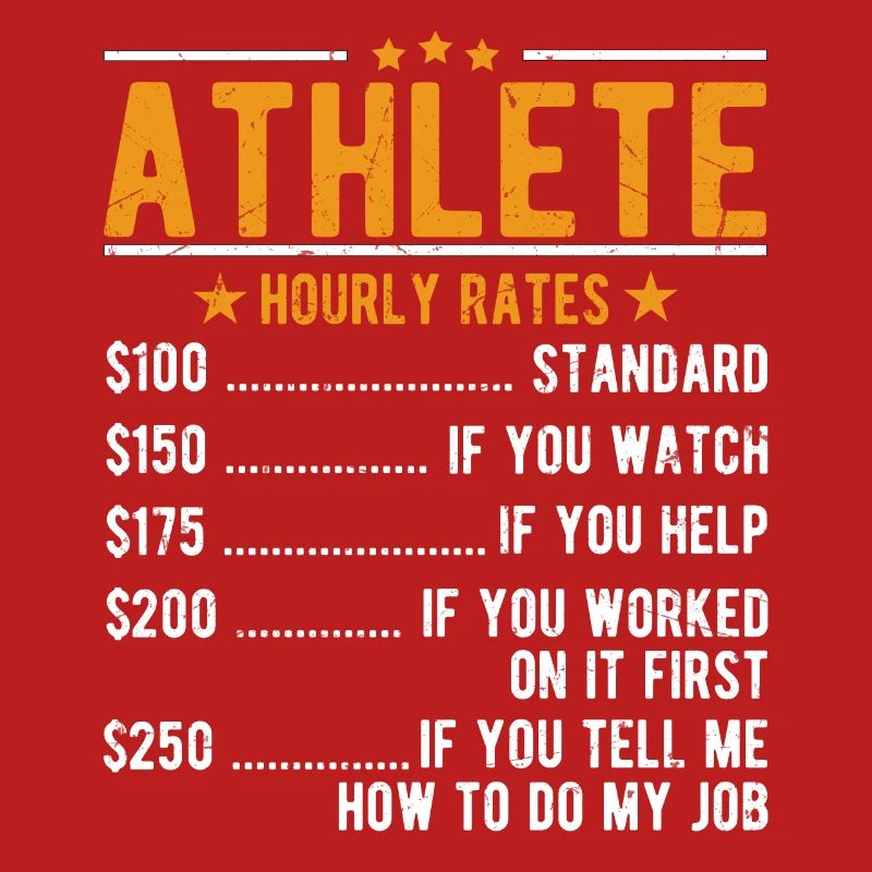 Athlete hourly wage