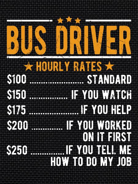 Bus driver hourly wage