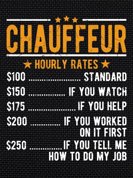 Chauffeur hourly wage