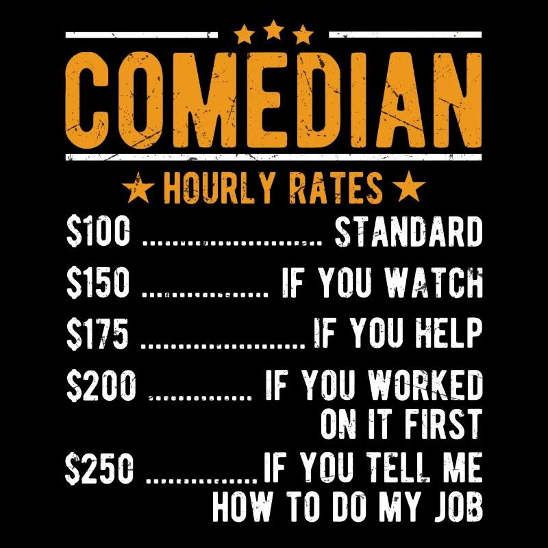Comedian Comedian Hourly Wage