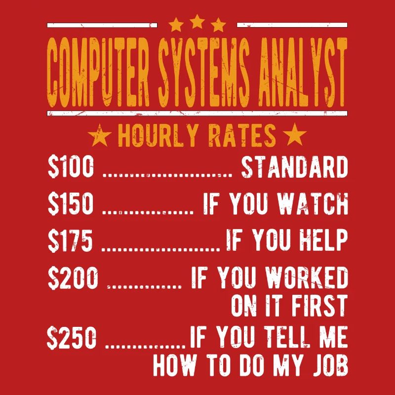 Analyste de systèmes informatiques Salaire horaire