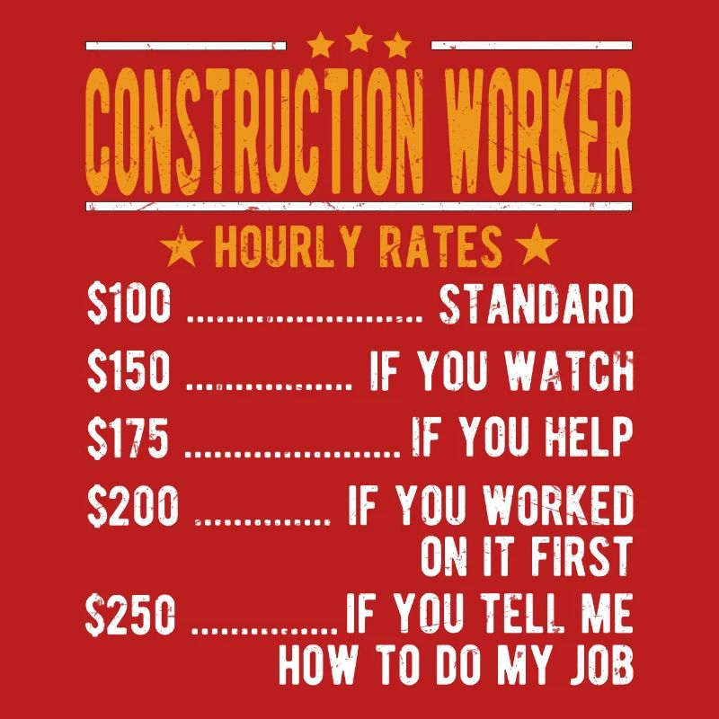 Construction workers Hourly wage