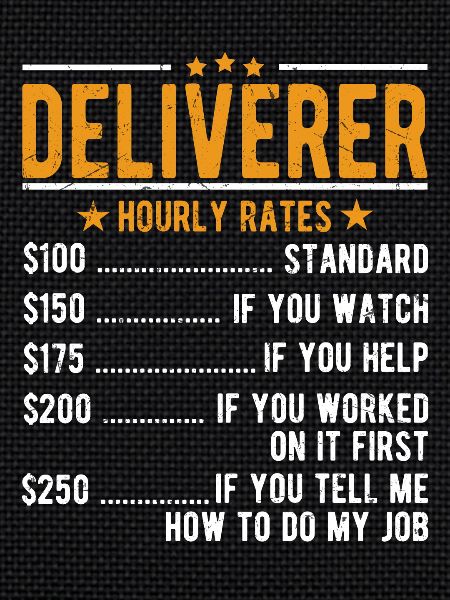 Deliverer hourly wage