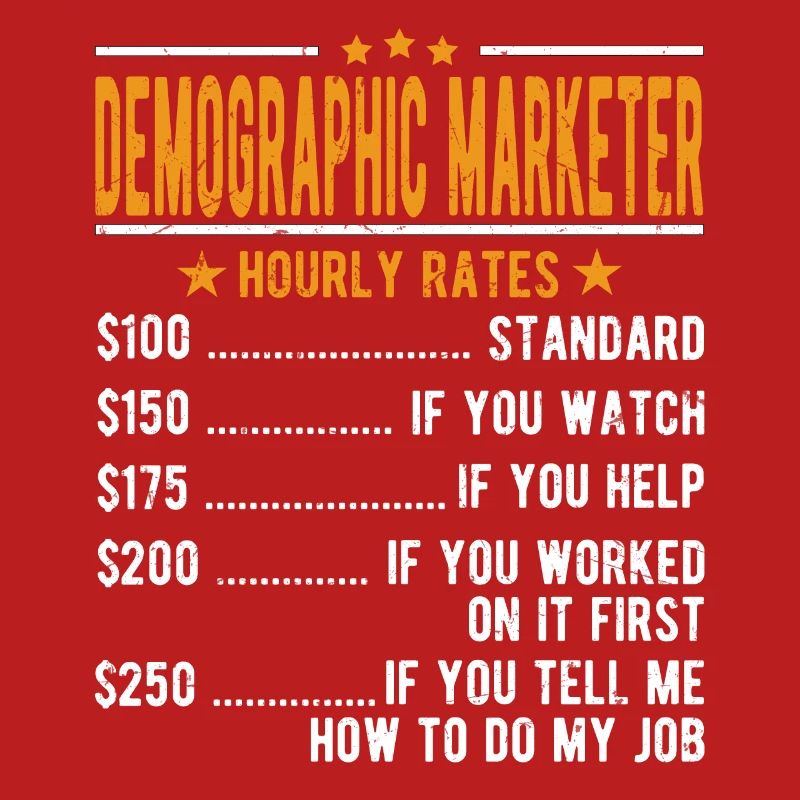 Demographic Marketer Hourly Wage