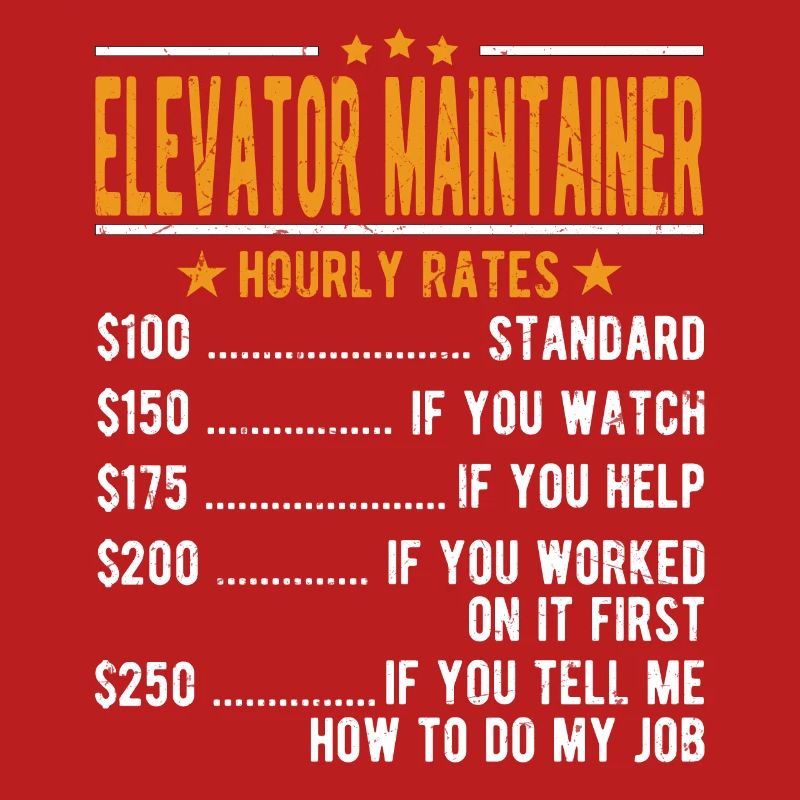 Elevator holder Hourly wage
