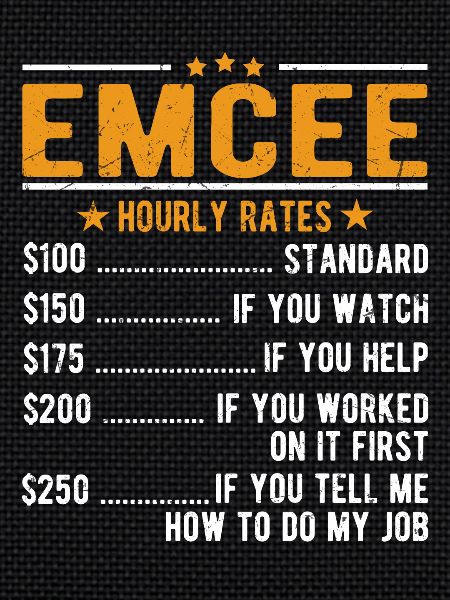 Moderator hourly wage