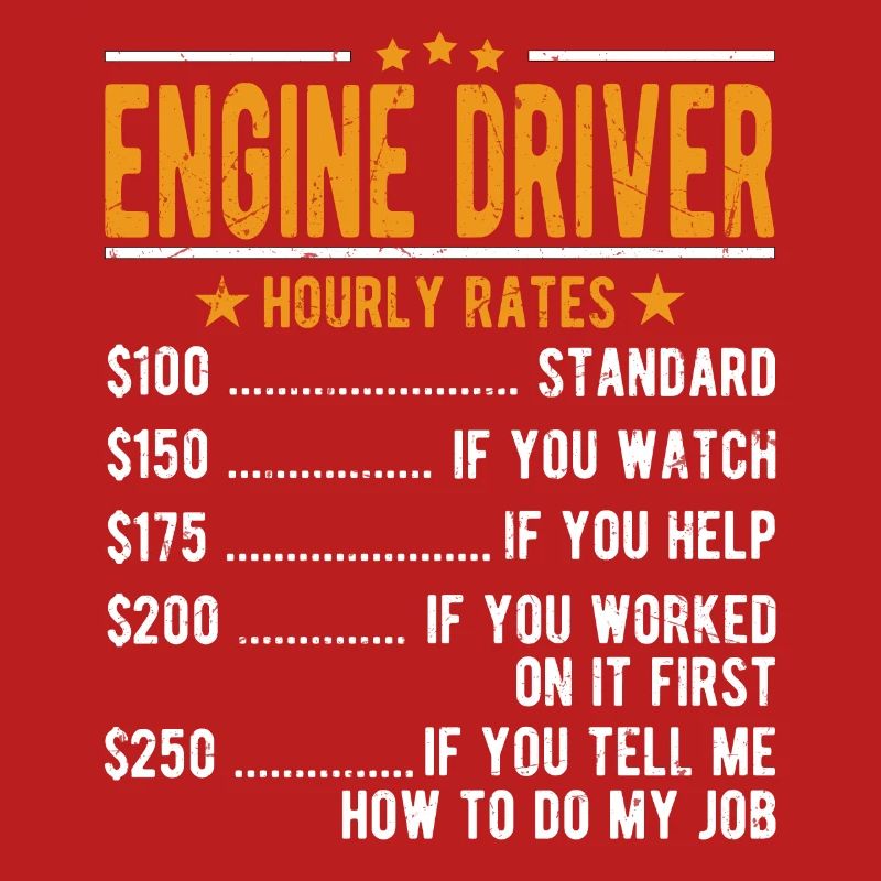 Engine driver hourly wage