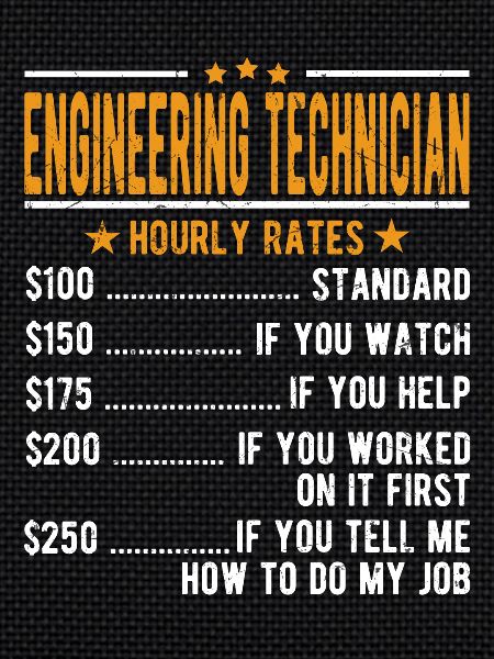 Engineering technician hourly wage