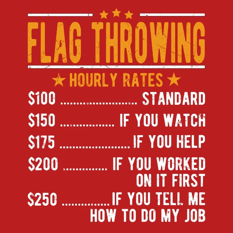 Salaire horaire de lancer de drapeau