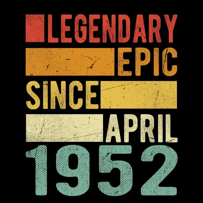 Geburtstag April 1952 Legendär Episch
