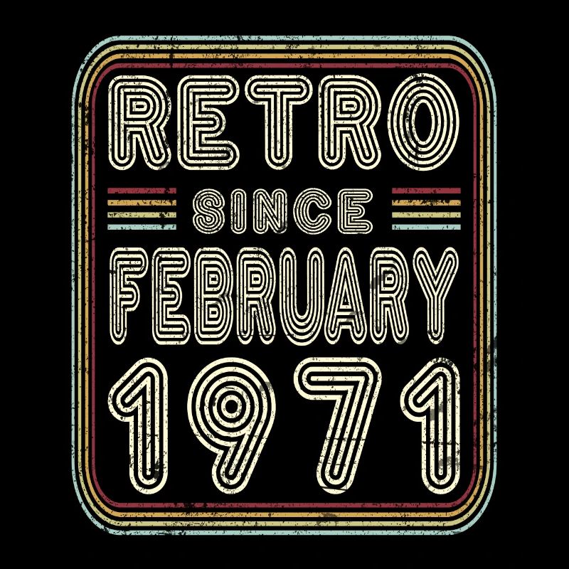 Birthday February 1971 Retro Gift