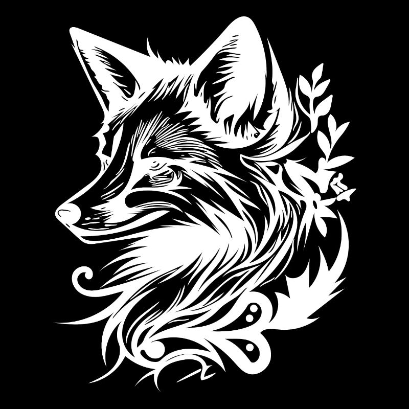 Schlauer Fuchs in Tattoo Tinte