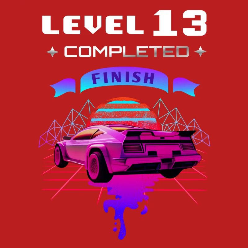 Level 13 completed 13th Birthday Retro Wave