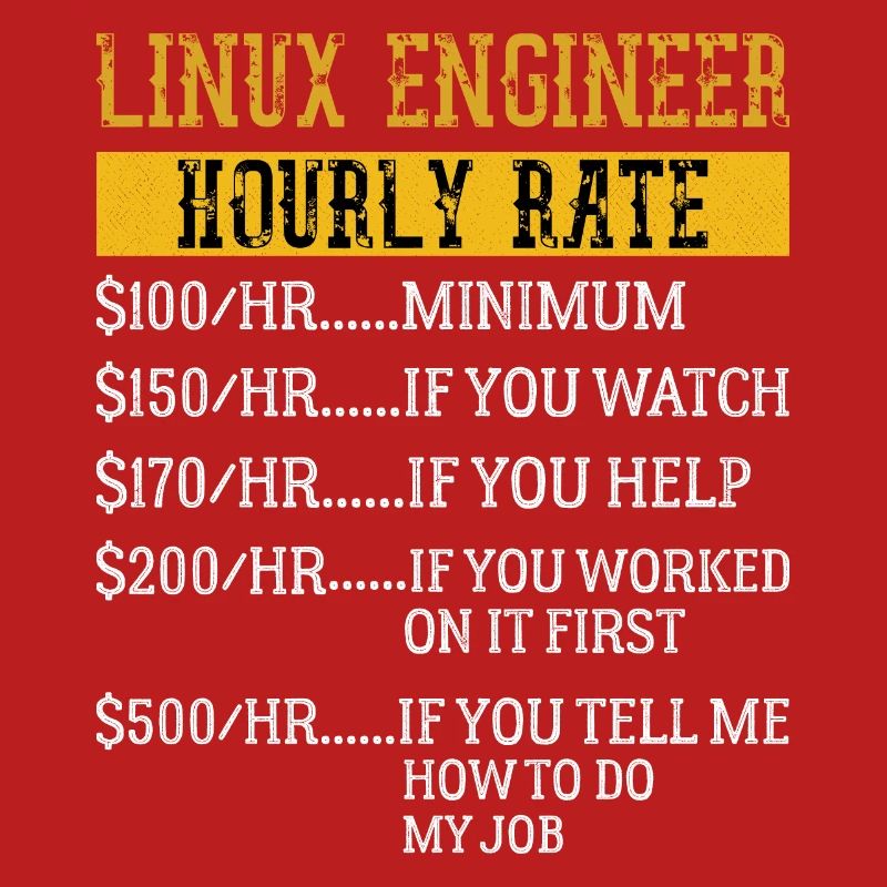 Linux Engineer Hourly Rate Mechanic Labor rate