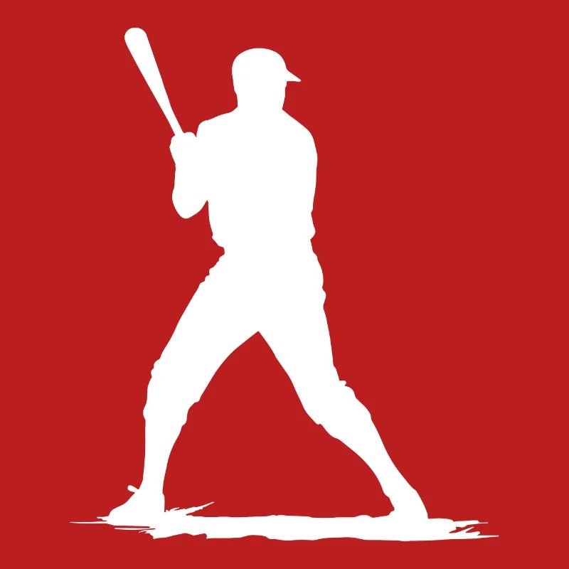Joueur de baseball avec batte de baseball