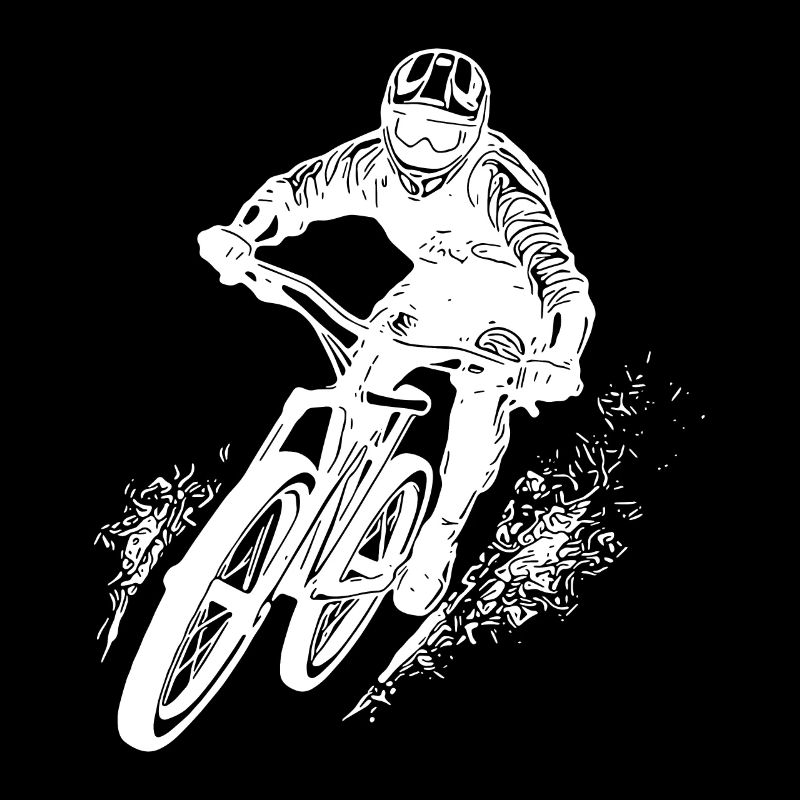 Vététistes avec vélo et casque