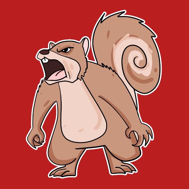 wütendes Eichhörnchen