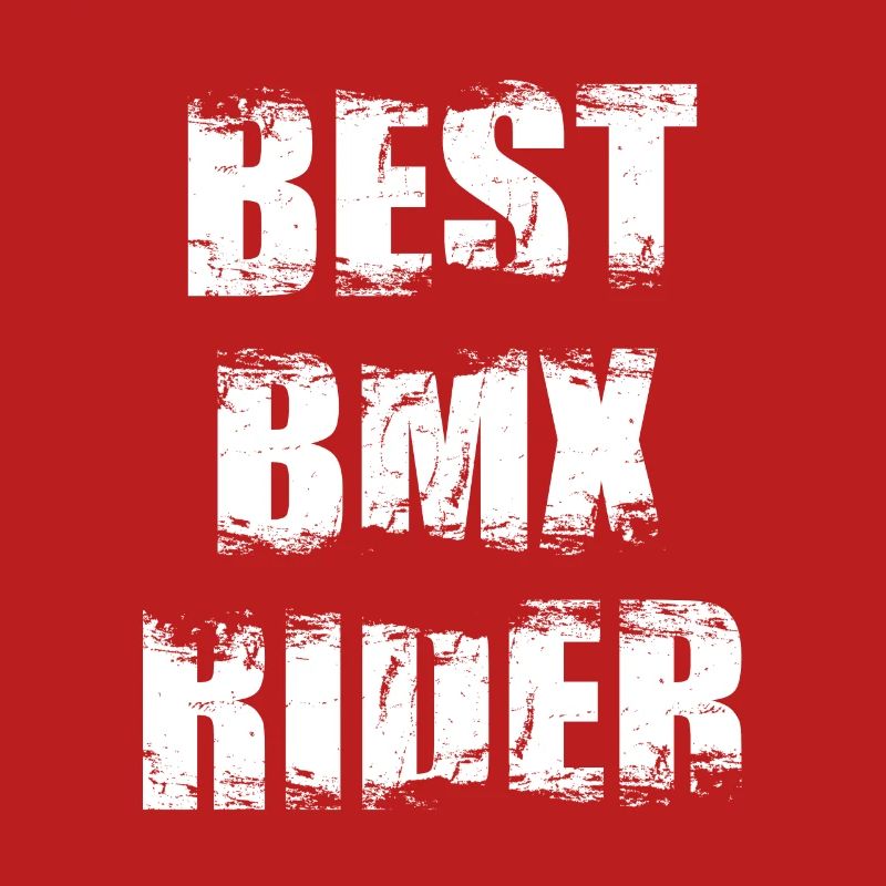 BMX Cyclist Slogan