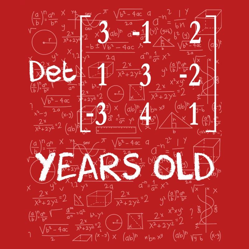 54th birthday 54 years matrix determinant