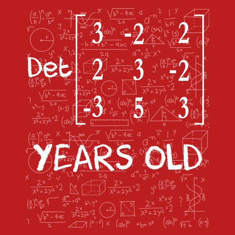 95th birthday 95 years matrix determinant