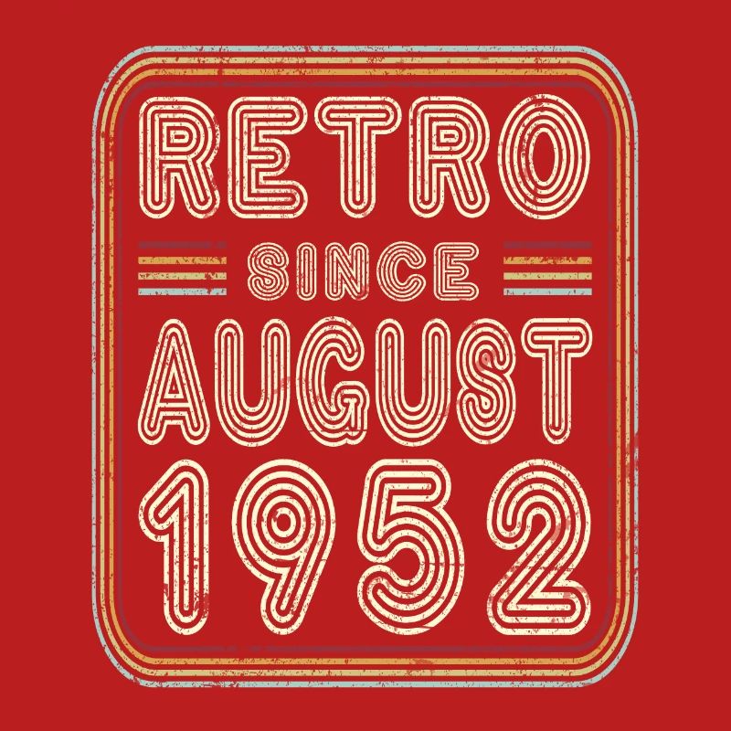 Geburtstag August 1952 Retro Geschenk