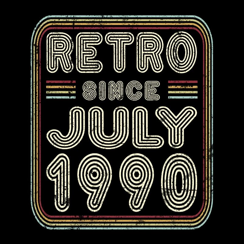 Birthday July 1990 Retro Gift