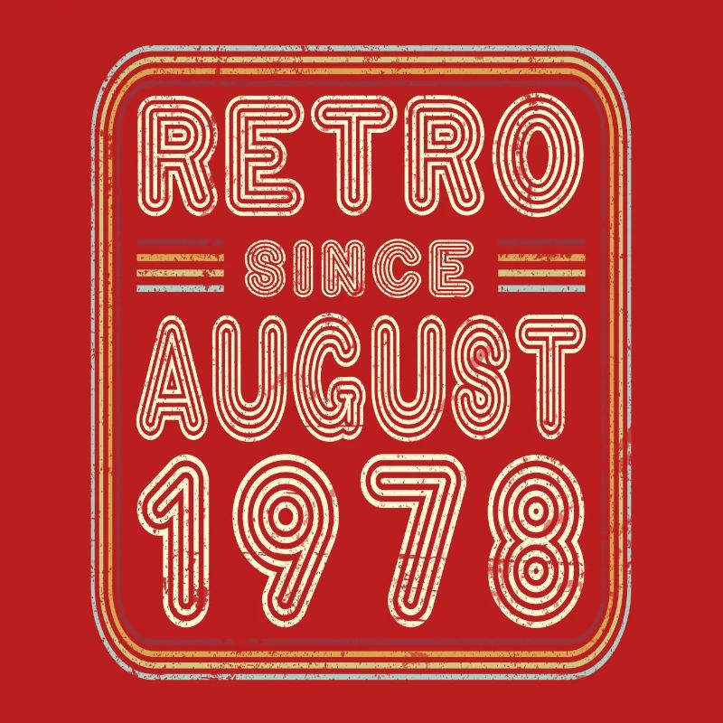 Birthday August 1978 Retro Gift
