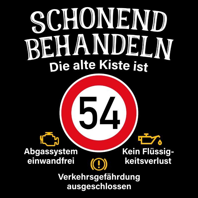 54. Geburtstag Schonend Behandeln 54 Alte Kiste 54
