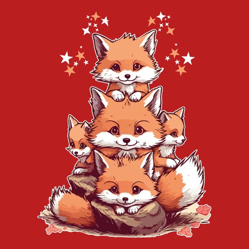 Cute foxes