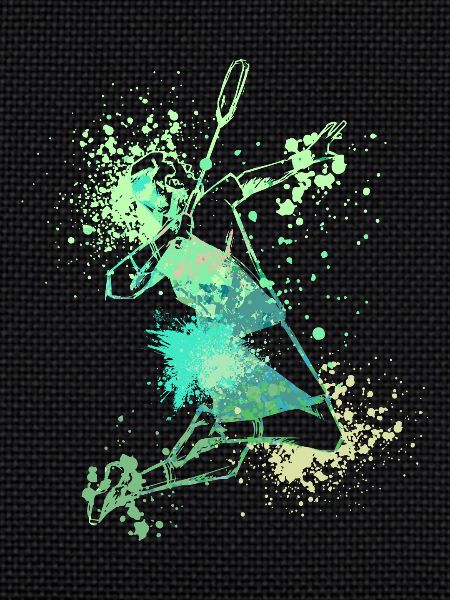 Splash Badminton player