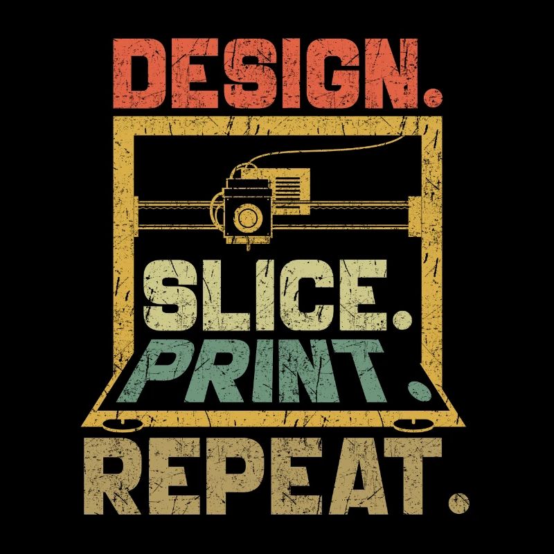 Impression 3D Imprimante 3D Retro Design Slice Print