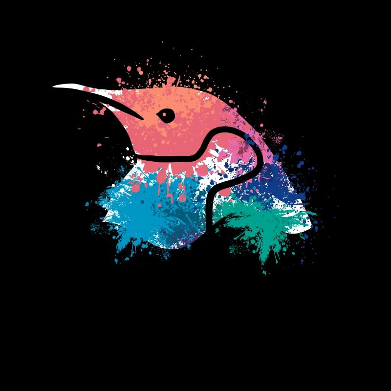 Splash Art Zwergpinguin Kaiserpinguin