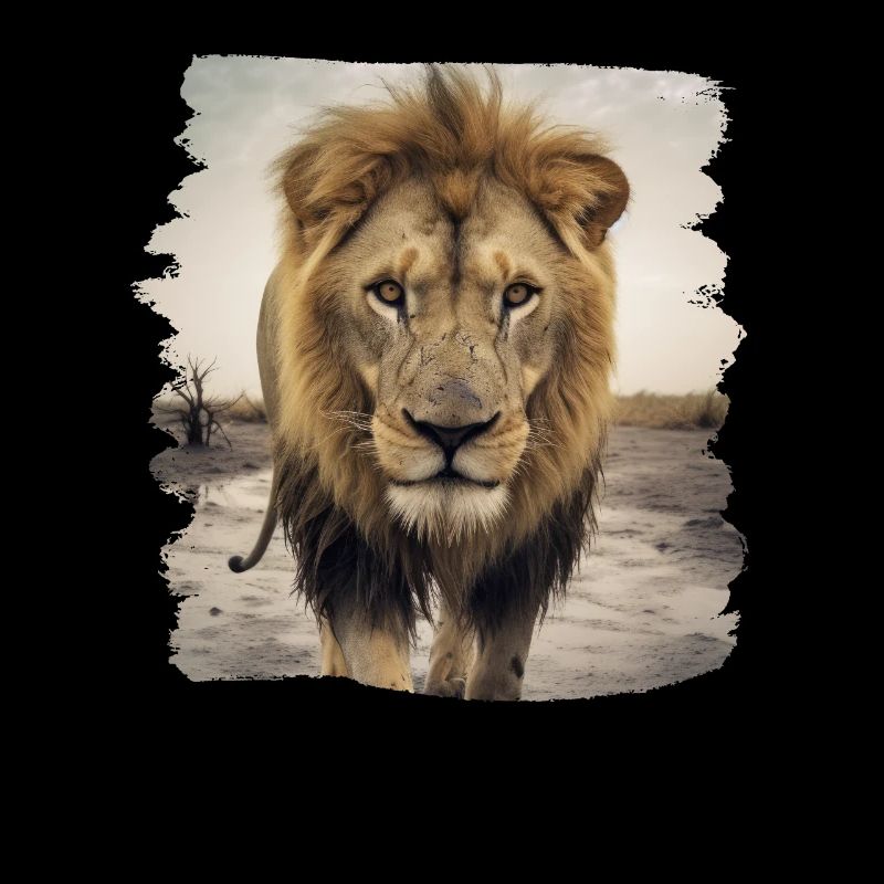 Lion realistic lion