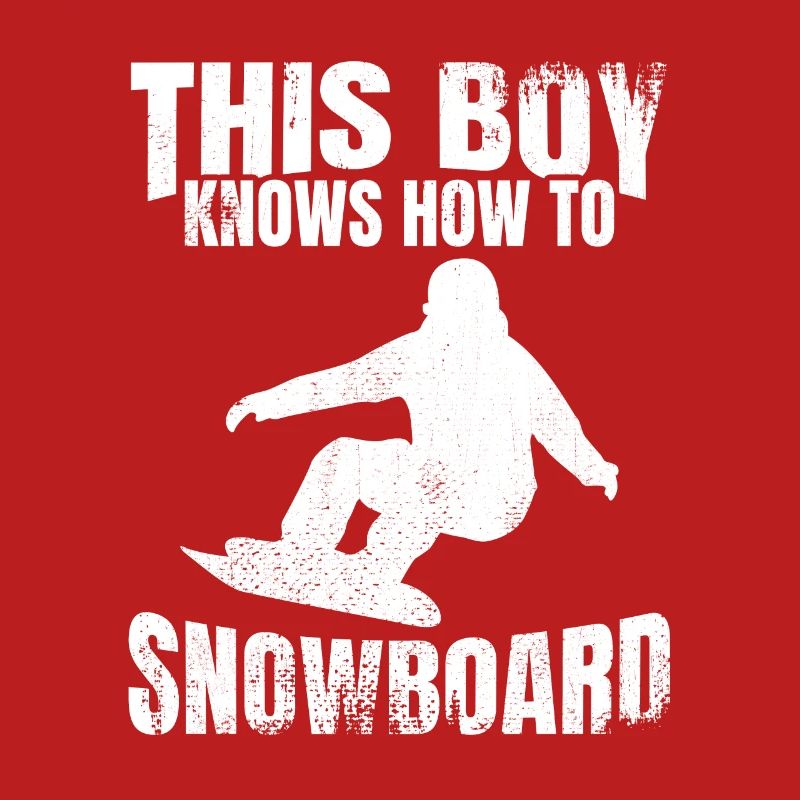 Garçon de snowboard