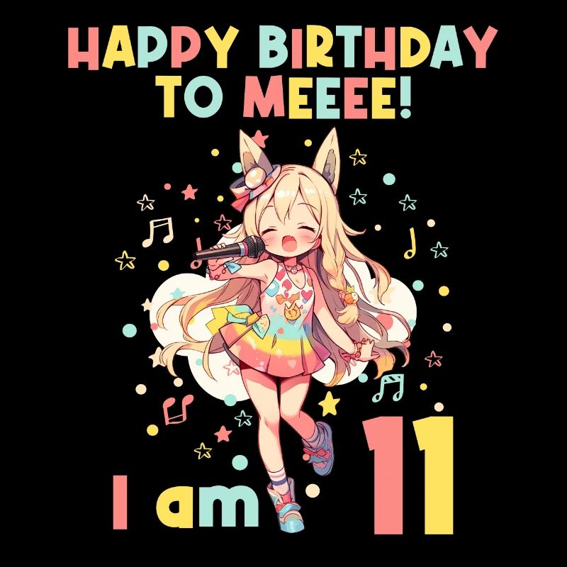 Anime Mandga K-Pop KPop Mädchen 11. Geburtstag