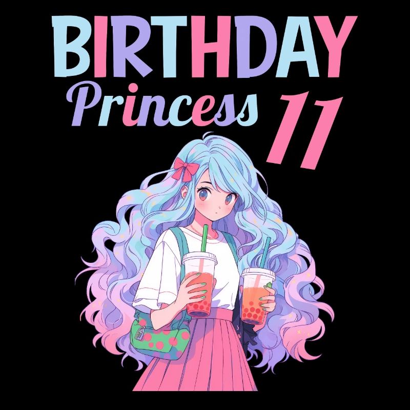 Anime Mandga Boba Bubble Tea 11. Geburtstag