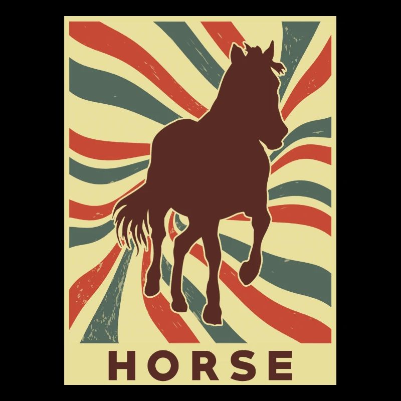 Pferd Retro Vintage