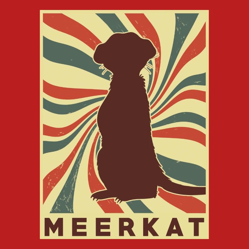 Erdmännchen Retro Vintage
