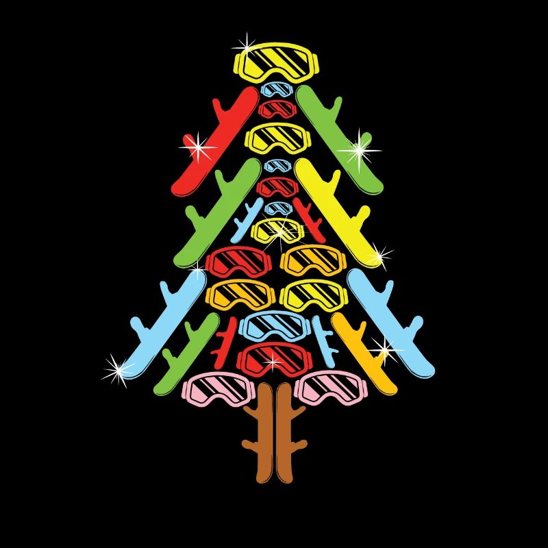 Arbre de Noël Snowboard Snowboarder