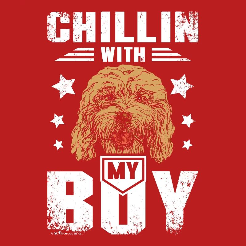 chillin with my cockapoo boy