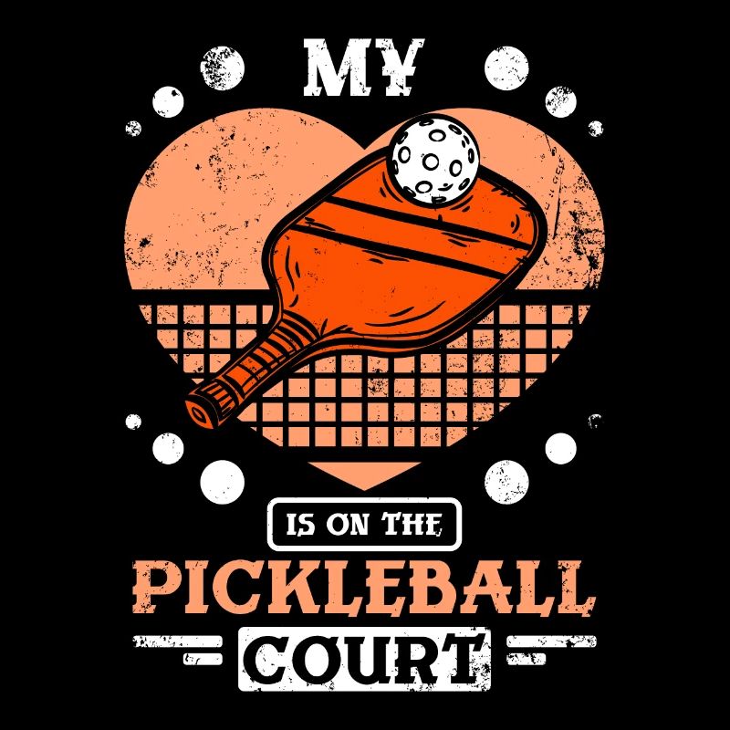 Mon cœur est sur le terrain de pickleball
