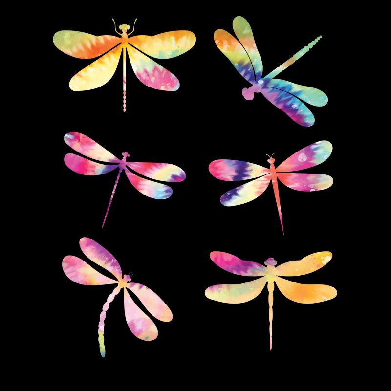 Libellule TIE DYE Libellules Vintage