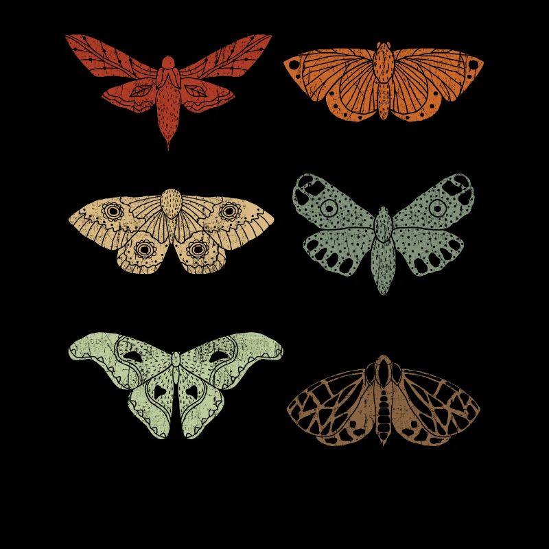 Moth Retro Vintage Moths