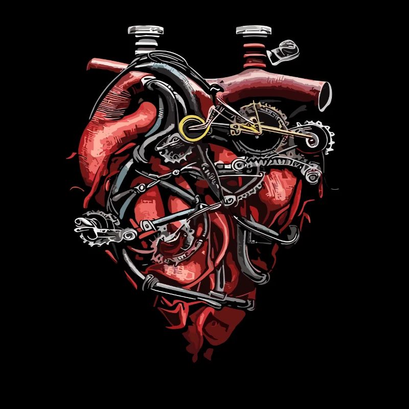 Mechanical Heart Bicycle Heart
