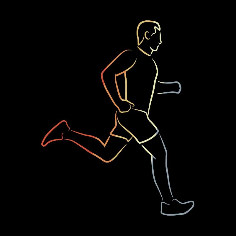 Drôle de coureur garçon