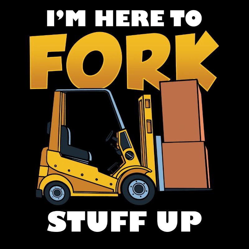 Beruf Des Gabelstaplerfahrers Ich Bin Hier, Um