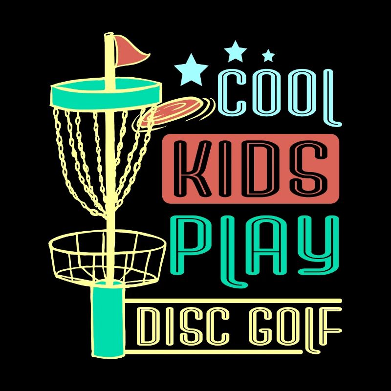 For children cool kids play disc golf