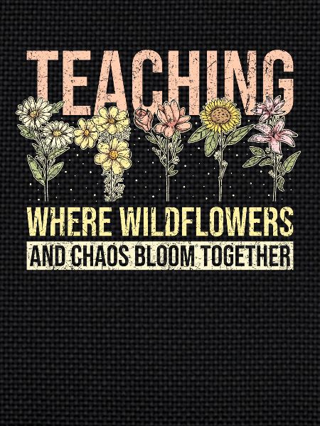 Enseignant Funny Flower Teaching